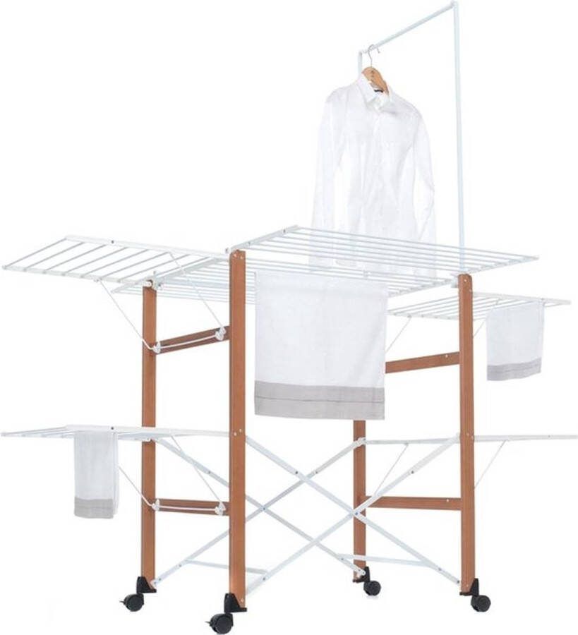 PolkaHome Wasrek Inklapbaar Droogrek 174 x 122 x 189 cm met 2 extra haakjes