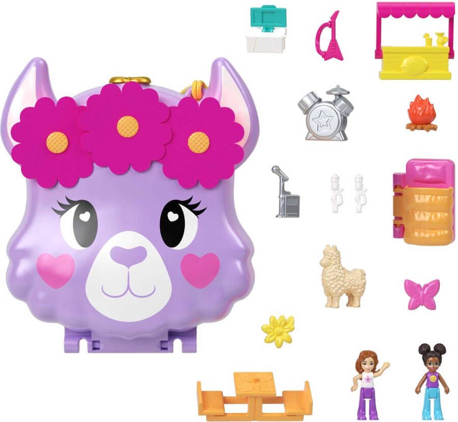 No brand Mattel Polly Pocket Llama Kamp Avontuur Speelset