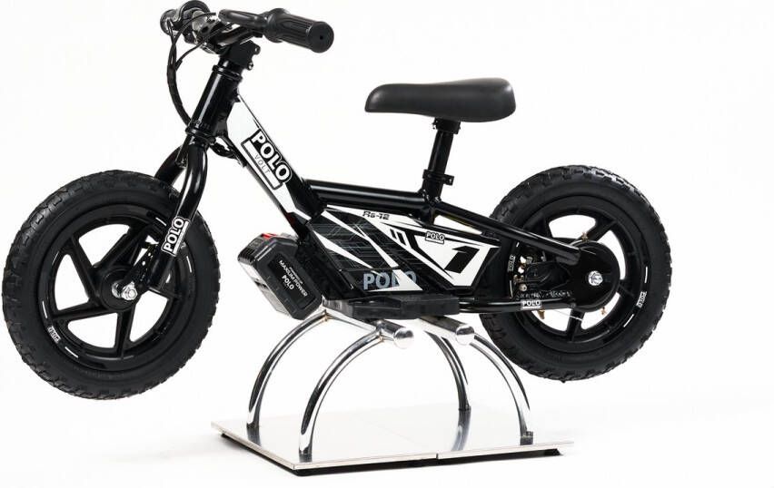 Polovolt ST12 Elektrische Kinderfiets Loopfiets kinderen 12 Elektrische loopfiets Zwart