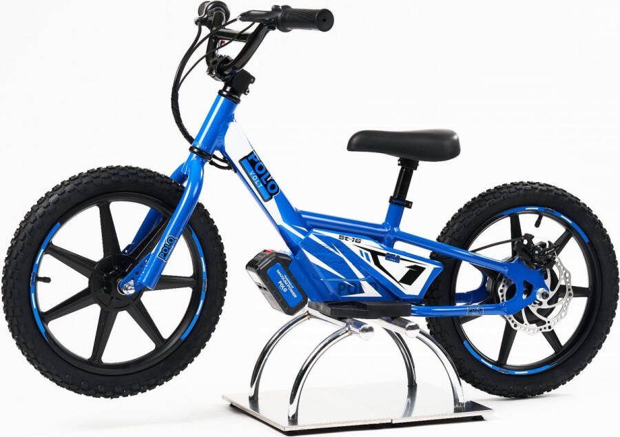 Polovolt ST16 Elektrische Kinderfiets Kinder Loopfiets 16 Blauw