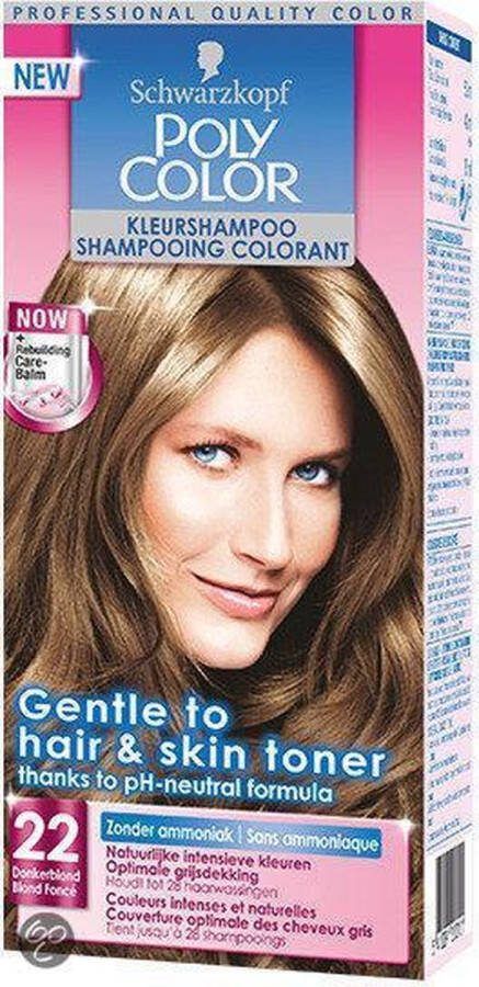 Poly Color kleurshampoo Poly Kleur Shampoo Schwarzkopf 22 Donkerblond