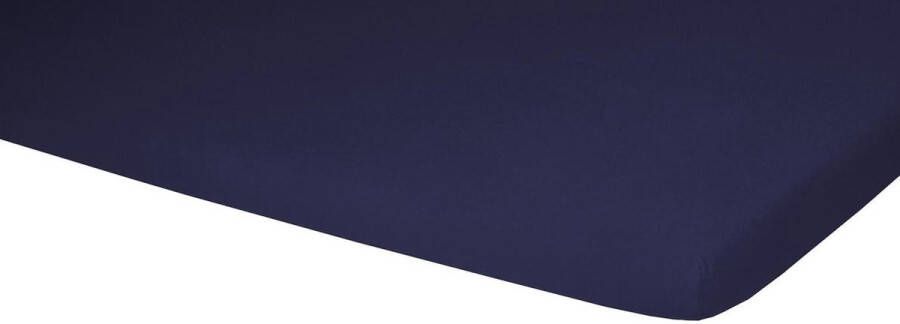 Polydaun Hoeslaken Splittopper Jersey 140 160 x 200 220 cm Donkerblauw