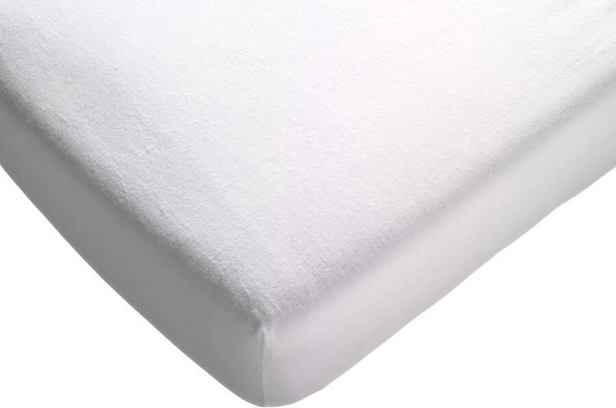 Polydaun molton hoeslaken topmatras split splittopper 180x220 cm wit