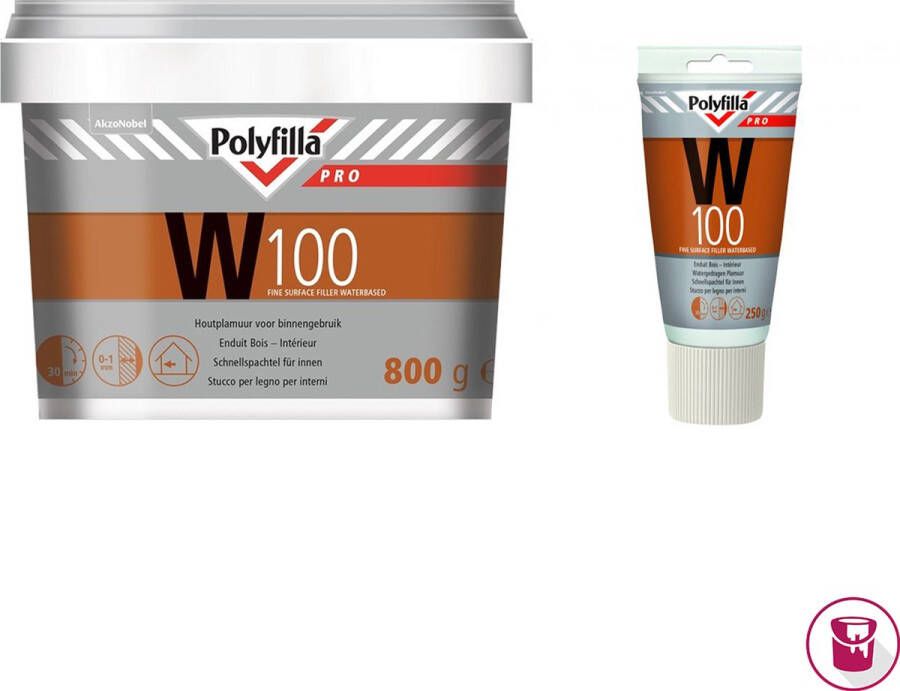Polyfilla Pro W100 Watergedragen Plamuur 250 gram