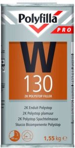 Polyfilla pro W130 2k Polystop Plamuur Blik 1 55kg