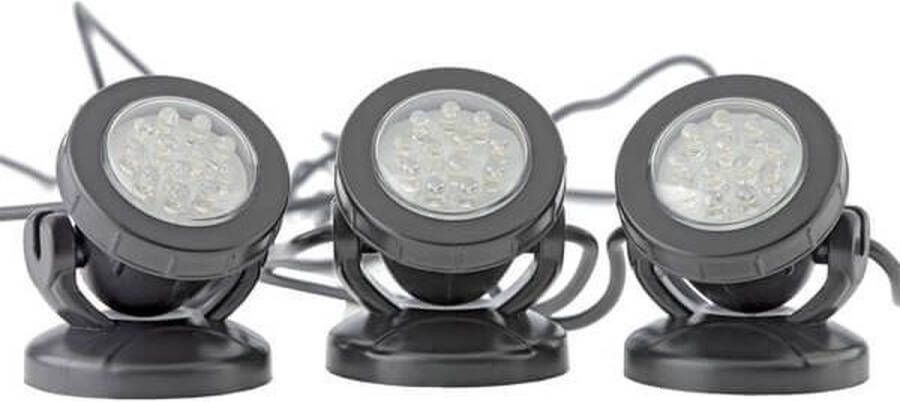 Pontec PondoStar 1W LED Set 3 onderwaterspot tuinverlichting vijververlichting