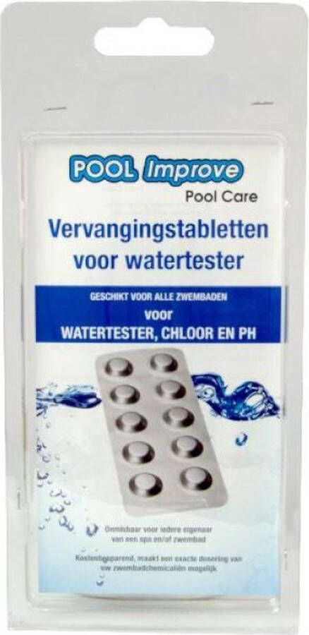 Pool Improve Testtabletten Dpd1 phenolred 2x 20 Tabletten Zwembad test Tablet
