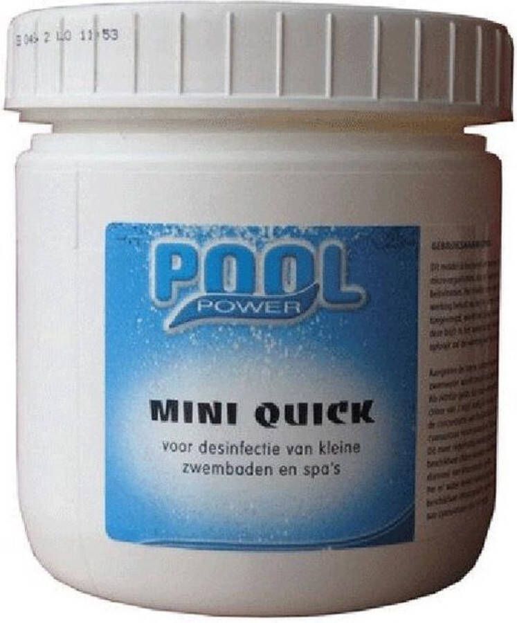 Pool Power Zwembad chloortabletten mini quick 2 7 grams voor kleine zwembaden 180 stuks Chloordrijver tabletten
