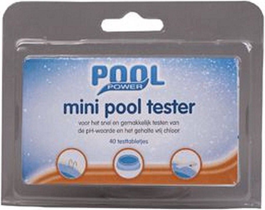 Pool Power zwembadwater test tabletjes 40 stuks Water kwaliteit test tabletten voor chloor en PH-gehalte