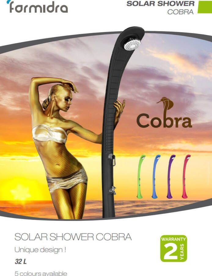 Poolstar Solar shower Cobra 32L Kleur Green