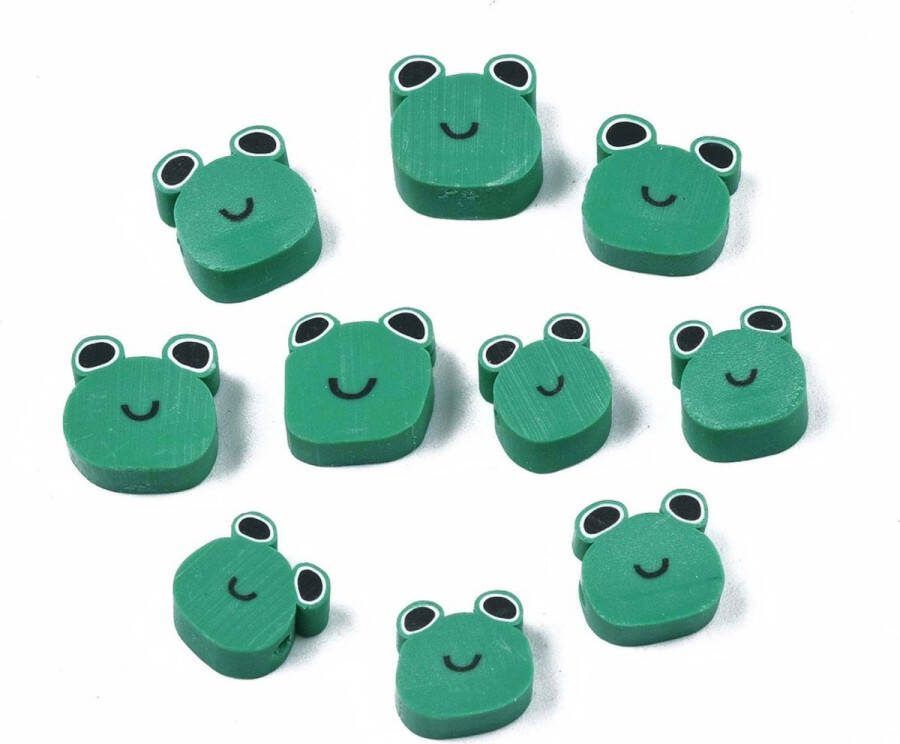 POP Beads & things Pop KATSUKI Polymeer klei kralen KIKKERTJES 100 stuks FROGS (±10mm) POP0193