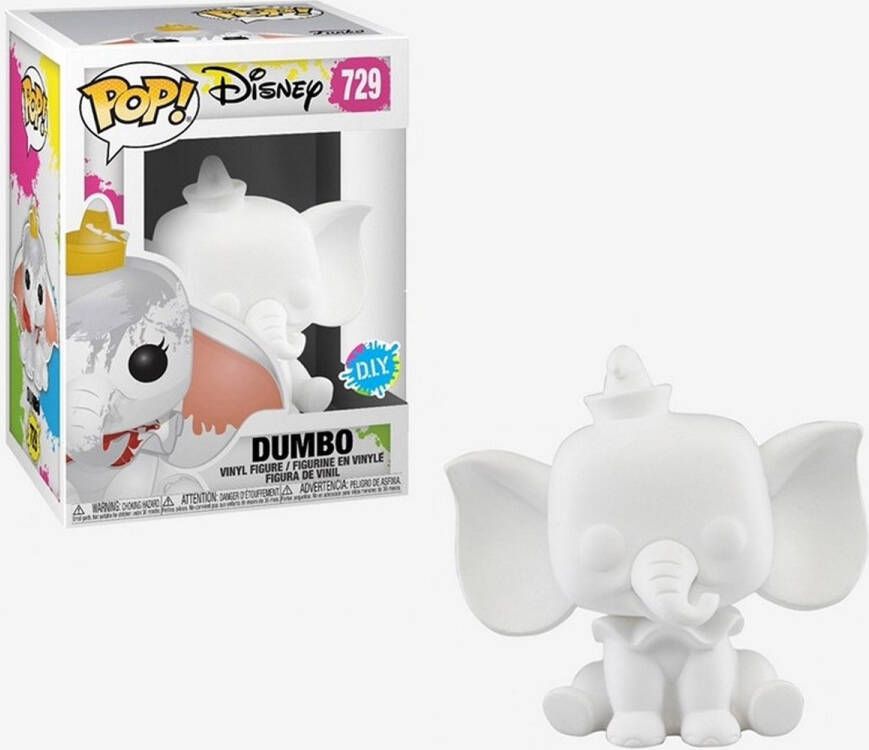 Funko Disney Dumbo pop Exclusive DIY (zelf inkleuren) 10 cm.
