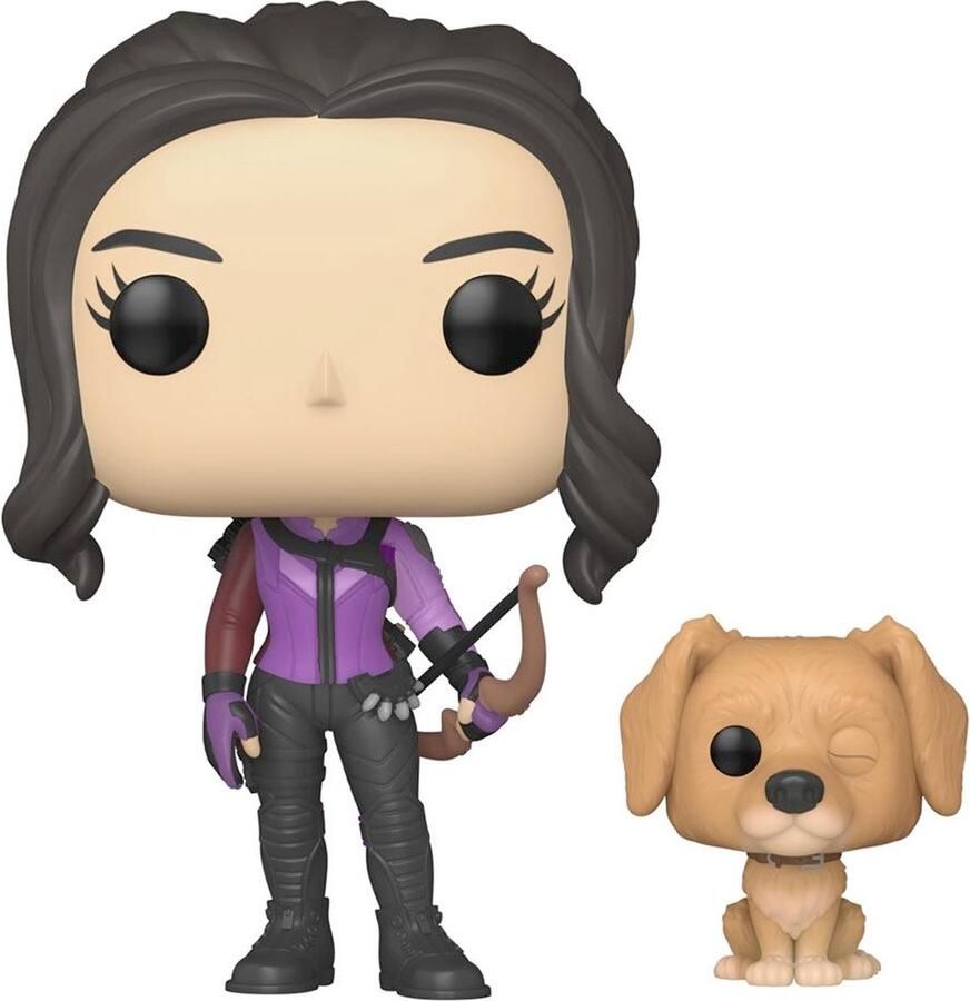 Pop! Funko Kate Bishop met Lucky the Pizza Dog Funko Pop! Marvel Hawkeye Figuur 9cm