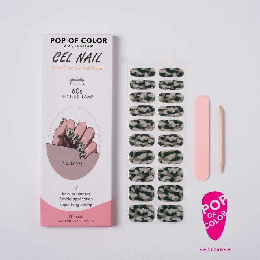 Pop of Color Amsterdam Captain Jack Gel nail wraps UV nail wraps Gel nail stickers Gel nail foil Nail stickers Gel nagel wraps UV nagel wraps Gel nagel stickers Nagel wraps Nagel stickers