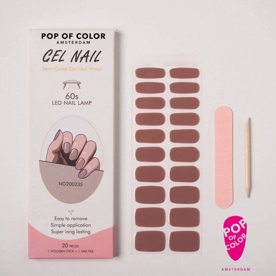 Pop of Color Amsterdam Coco Jambo Gel nail wraps UV nail wraps Gel nail stickers Gel nail foil Nail stickers Gel nagel wraps UV nagel wraps Gel nagel stickers Nagel wraps Nagel stickers