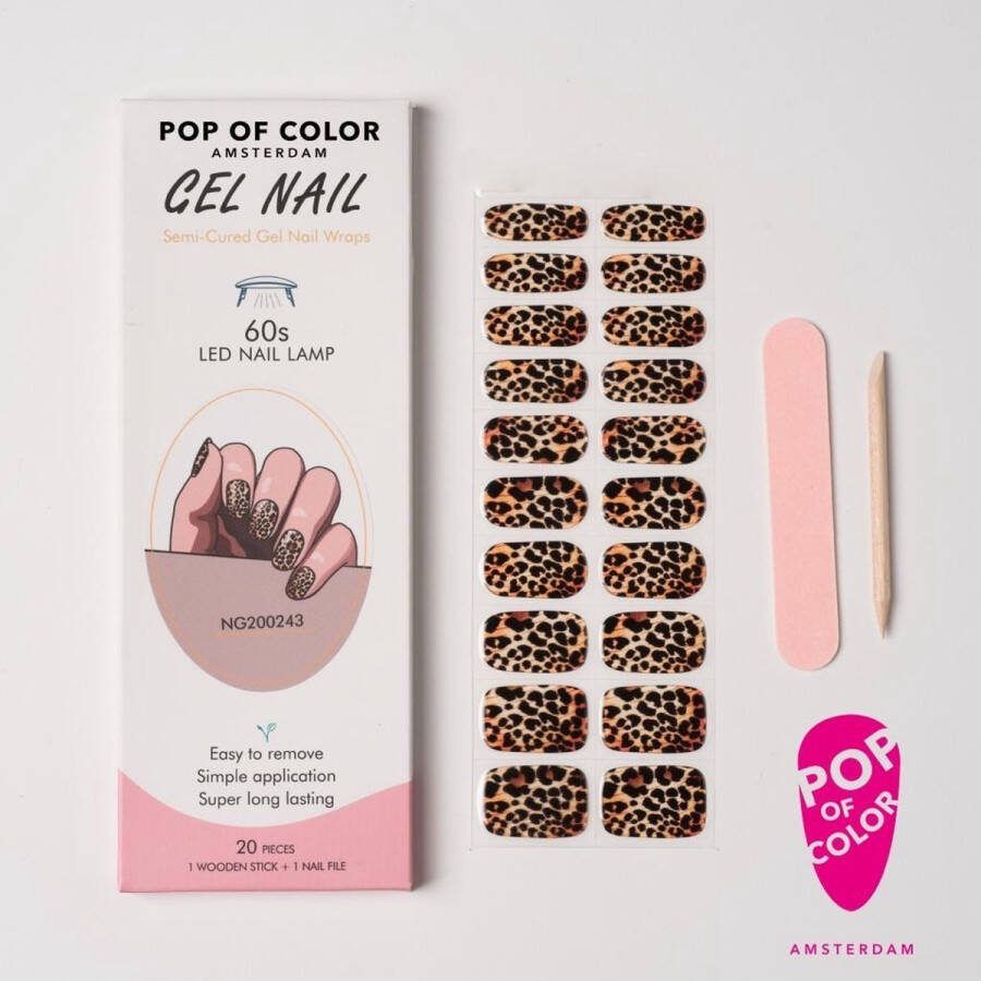 Pop of Color Amsterdam Eye of the Tiger Gel nail wraps UV nail wraps Gel nail stickers Gel nail foil Nail stickers Gel nagel wraps UV nagel wraps Gel nagel stickers Nagel wraps Nagel stickers