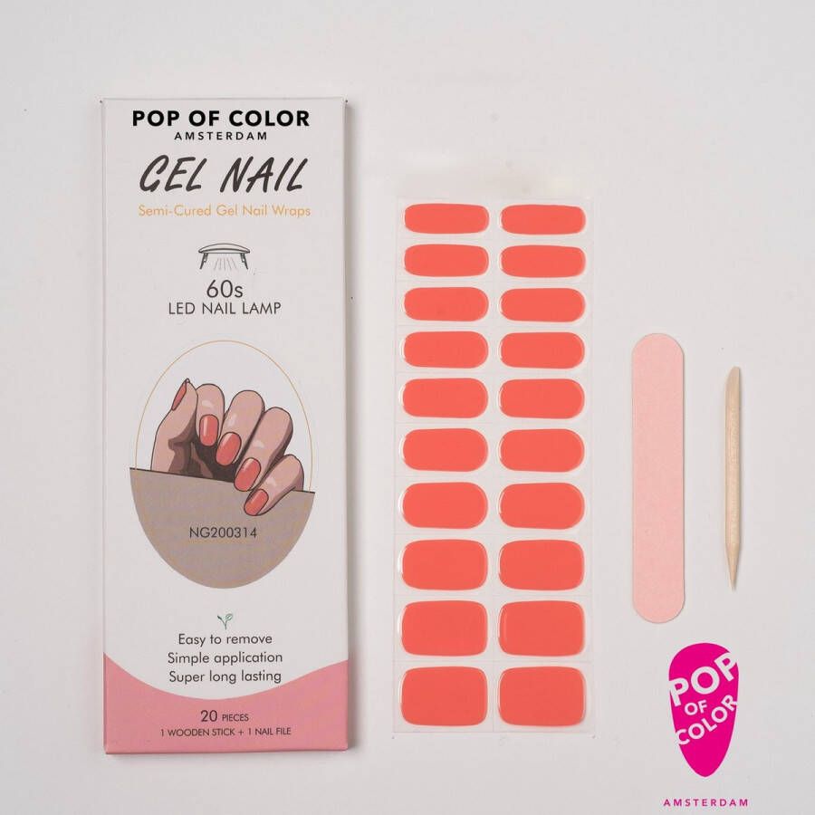 Pop of Color Amsterdam Gimme Gel nail wraps Gel nail stickers Nagel wraps Nagel stickers