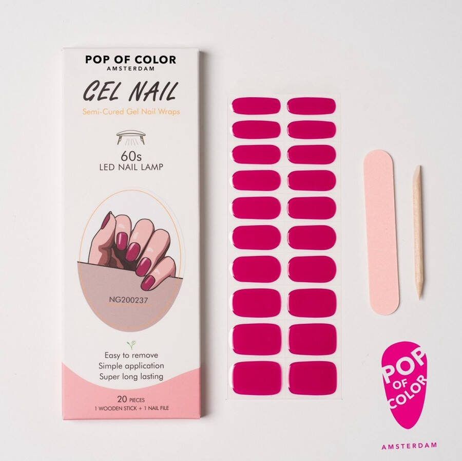 Pop of Color Amsterdam I'm a barby girl Gel nail wraps UV nail wraps Gel nail stickers Gel nail foil Nail stickers Gel nagel wraps UV nagel wraps Gel nagel stickers Nagel wraps Nagel stickers