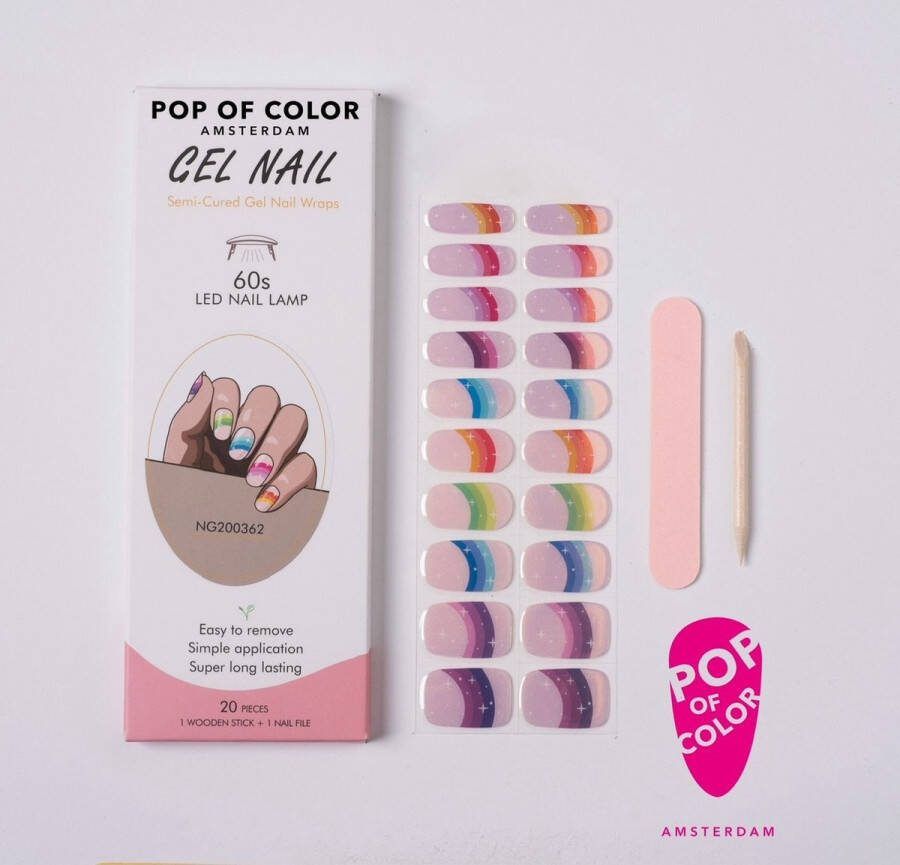 Pop of Color Amsterdam Pride Party Gel nail wraps UV nail wraps Gel nail stickers Gel nail foil Nail stickers Gel nagel wraps UV nagel wraps Gel nagel Stickers Nagel wraps Nagel stickers