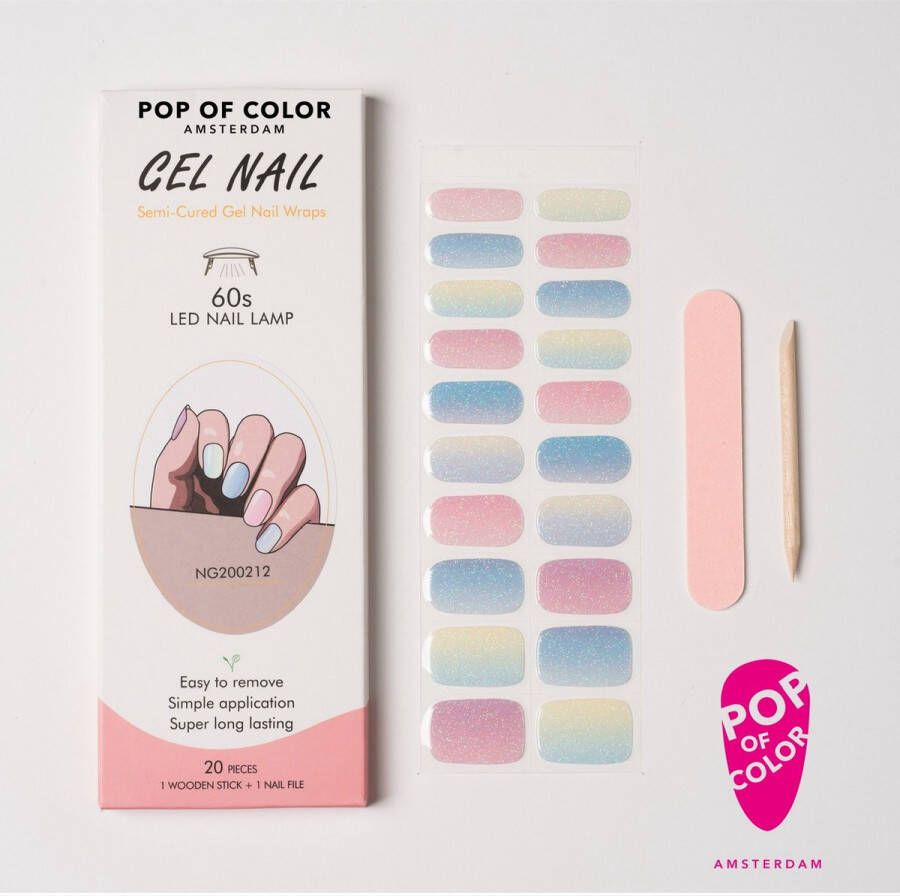 Pop of Color Amsterdam Sugabee Gel nail wraps Gel nail stickers Gel nail foil Nail stickers Gel nagel wraps Gel nagel Stickers Nagel Wraps Nagel stickers