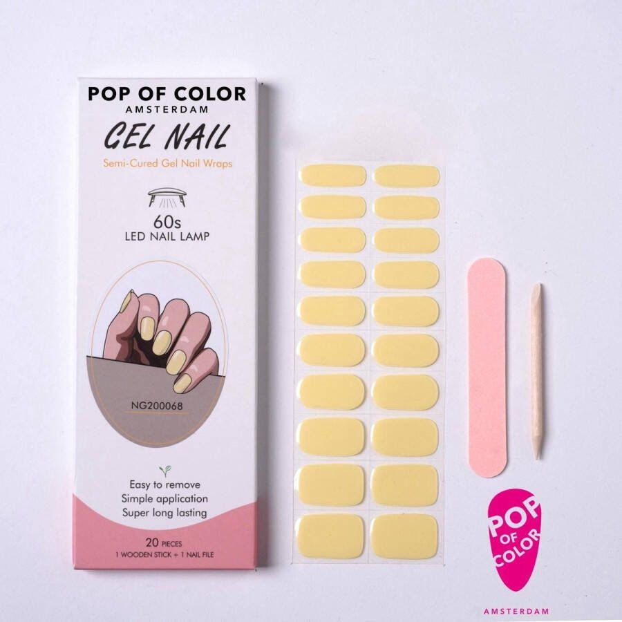 Pop of Color Amsterdam Yellow Submarine Gel nail wraps UV nail wraps Gel nail stickers Gel nail foil Nail stickers Gel nagel wraps UV nagel wraps Gel nagel Stickers Nagel wraps Nagel stickers