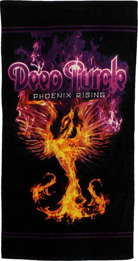 POPMERCH Deep Purple Phoenix Rising Badlaken Strandlaken 70x140cm Officiële Merchandise