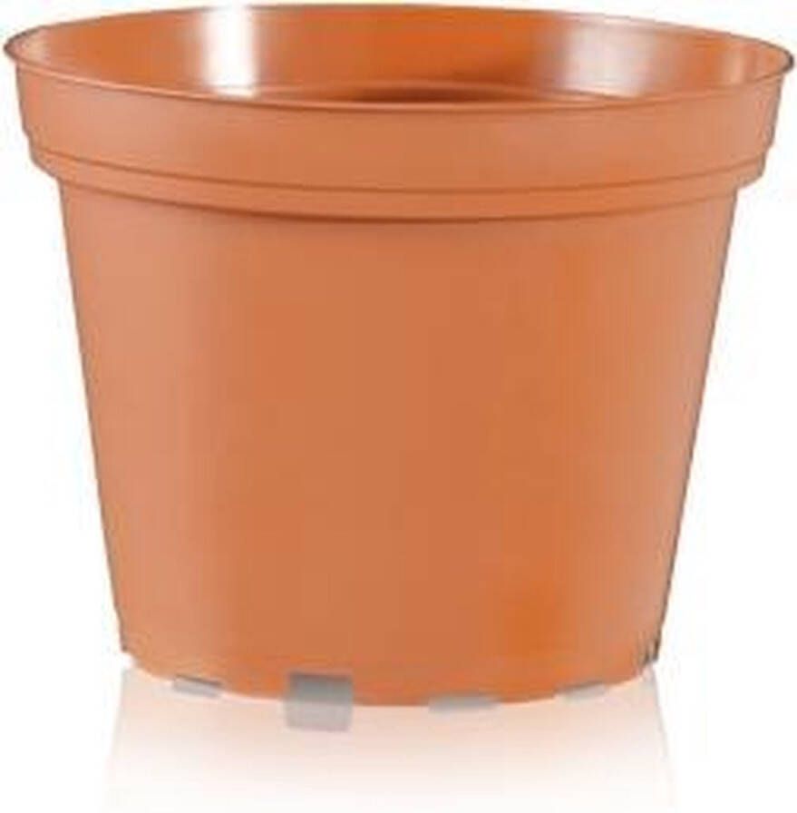 Poppelmann Teku 100 stuks kweekpot terracota hard plastic 5 cm doorsnede