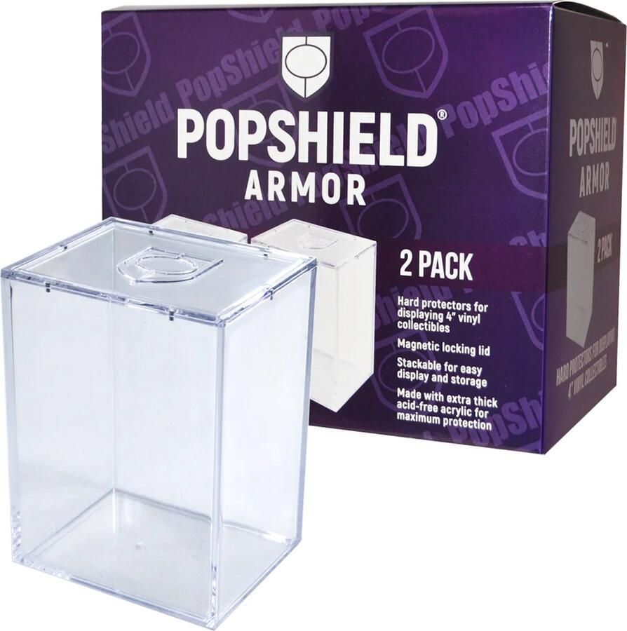 PopShield Armor 1X Hard Acryl Protectors voor 4 Funko Pop
