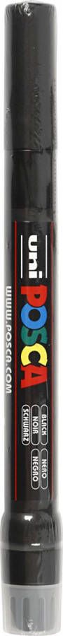 Posca uni-ball Paint Marker op waterbasis Brush zwart