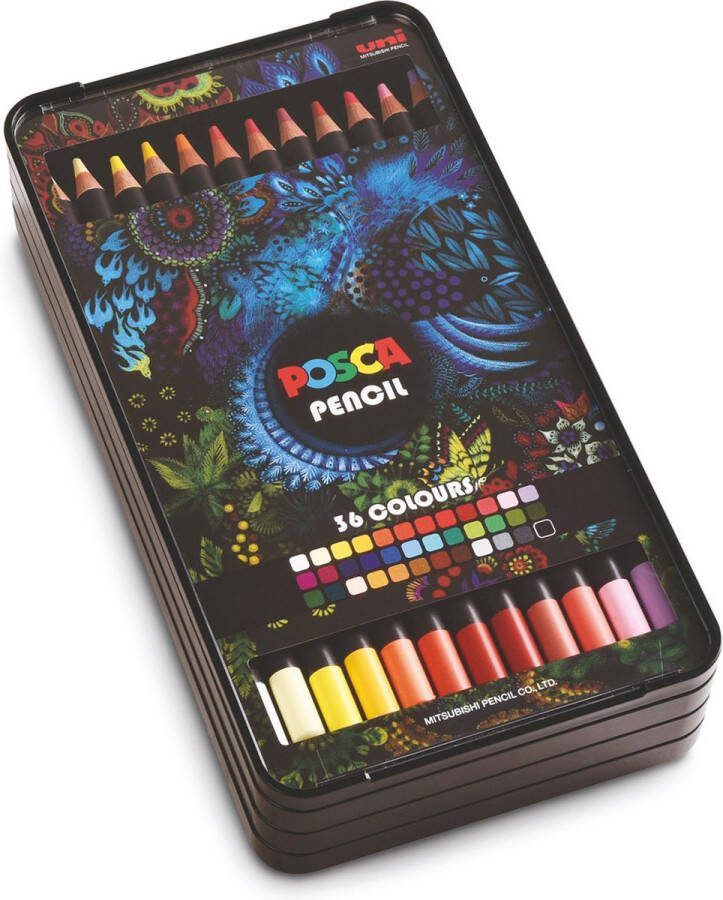 Posca Kleurpotloden 36 stuks set