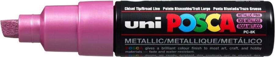 Posca Krijtstift Chalkmarker Universele Marker Uni Marker Metalic Rose PC-8K 8mm Beitelpunt Large 1 stuk