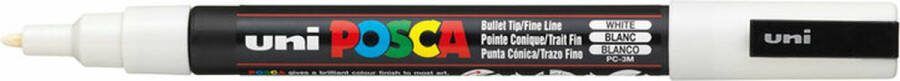 Posca Marker Universele Stift Wit Papier Karton Metaal Hout Plastic Keramiek Lijndikte 1 5mm 1 stuk