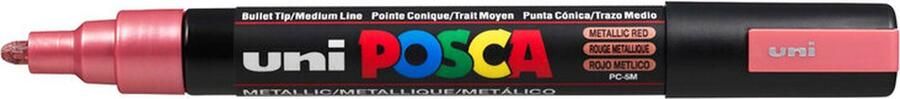 Posca Krijtstift Chalkmarker Universele Marker Uni Marker metalic rood PC-5M 2 5mm Medium Punt 1 stuk