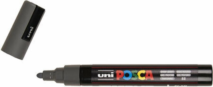 Posca Marker Universele Stift Paintmarker #82 Donker Grijs PC-5M Lijndikte 1 8-2 5mm 1 stuk