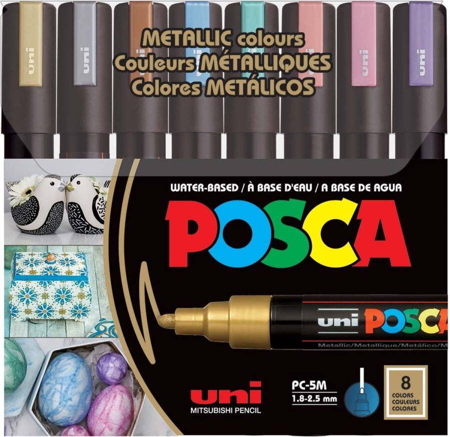 Posca Stiften Metallic Colors Set 8