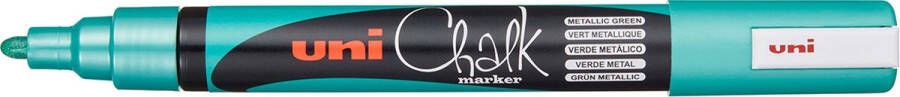 Posca Uni-Ball Chalk Marker krijtstift metallic groen 5mm punt verwijderbaar