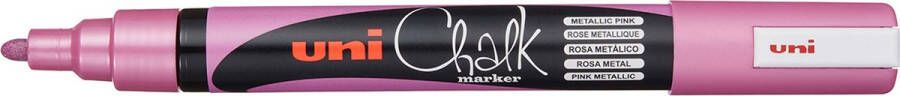 Posca Uni-Ball Chalk Marker krijtstift metallic roze 5mm punt verwijderbaar