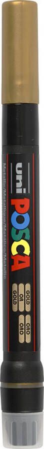 Posca uni-ball Paint Marker op waterbasis Brush goud