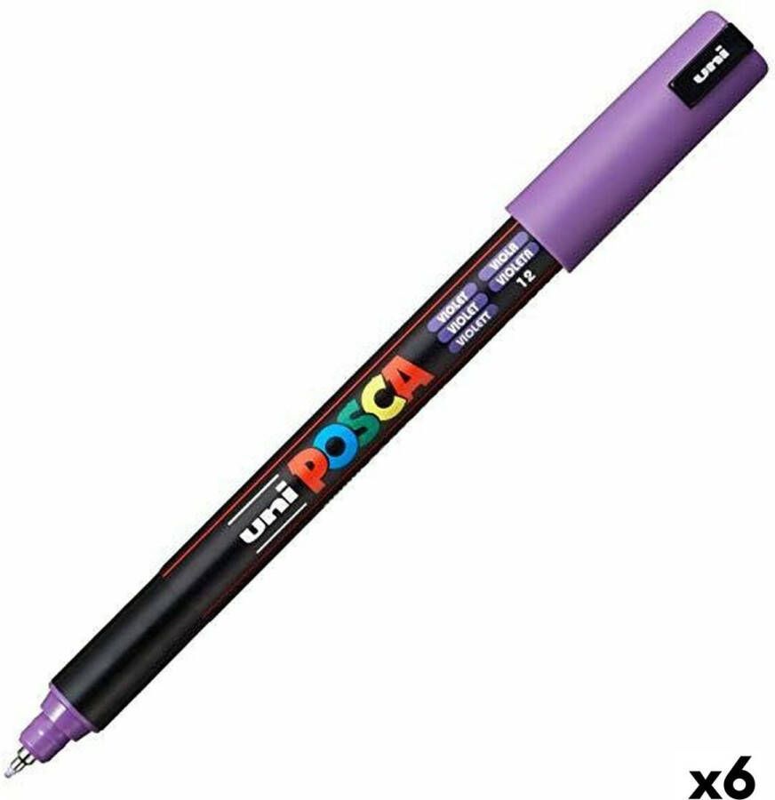 Posca Verfstift PC1MR EF paars 1 stuk 6 stuks