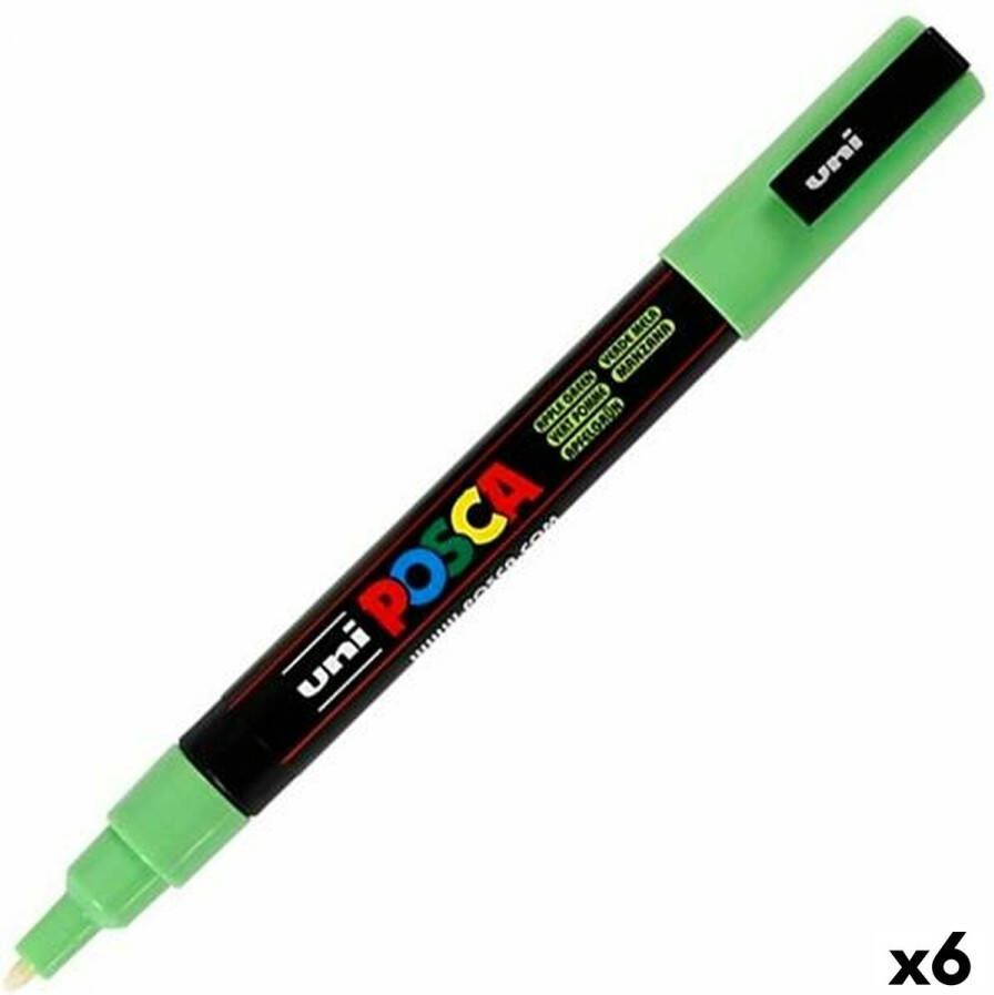 Posca Stiften PC-3M Fine Tip verfstiften Appel groen 6 stuks