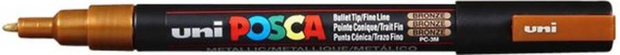 Posca Verfstift PC3M F brons 12 stuks 12 stuks