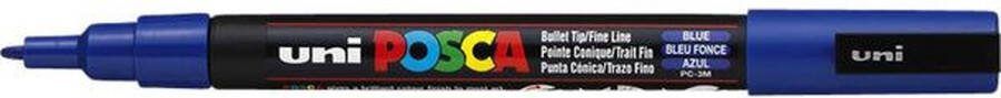 Posca Verfstift PCF donkerblauw 1 stuk 6 stuks