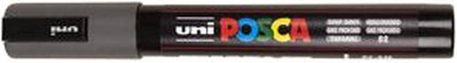 Posca Stiften PC-5M Medium Tip verfstiften Donkergrijs 6 stuks