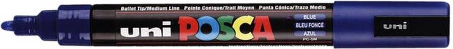 Posca Stiften PC-5M Medium Tip verfstiften Blauw 6 stuks