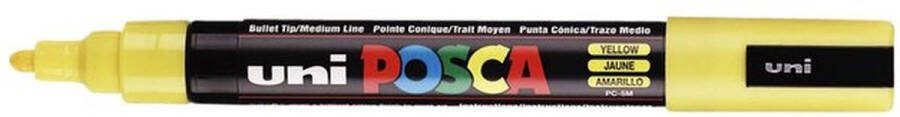 Posca Verfstift PC5M M geel 1 stuk 6 stuks