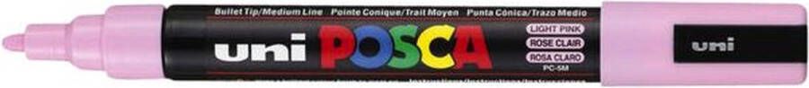 Posca Stiften PC-5M Medium Tip verfstiften Lichtroze 6 stuks