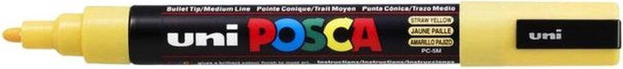 Posca Stiften PC-5M Medium Tip verfstiften Lichtgeel 6 stuks