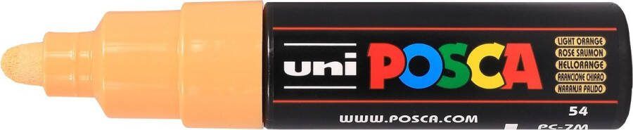 Uni Posca PC-7M Kleur Lichtoranje 4.5–5.5 mm Breed Rond Geschikt op vele materialen zoals kunststof hout karton papier glas textiel…