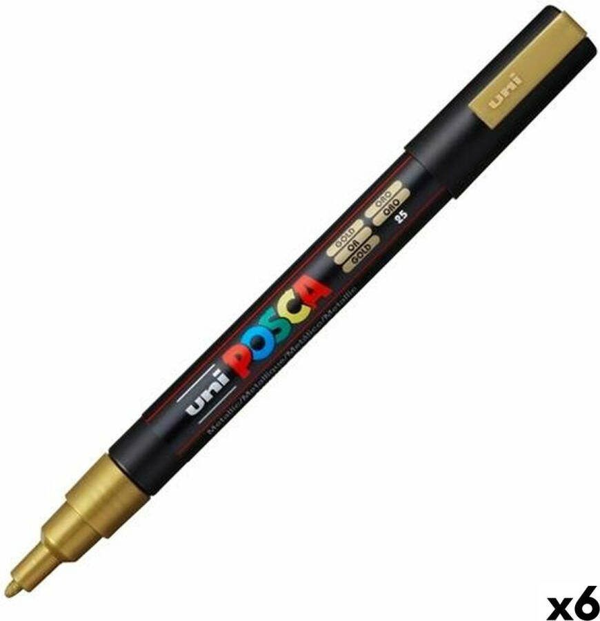 Posca Stiften PC-3M Fine Tip verfstiften Goud 6 stuks
