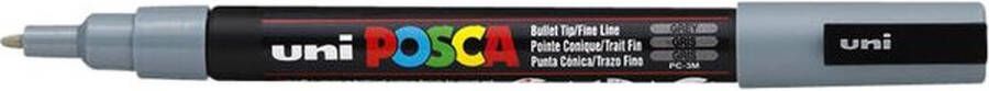 Posca Stiften PC-3M Fine Tip verfstiften Grijs 6 stuks